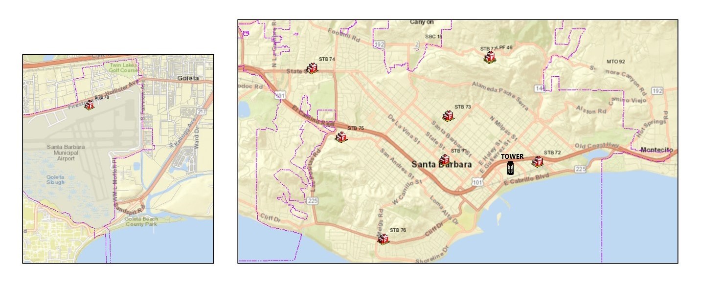 Fire Department City Of Santa Barbara MAP FULL 1 
